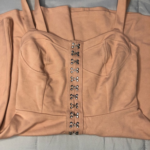 Pink/Nude Forever 21 Mini Dress - Picture 6 of 6